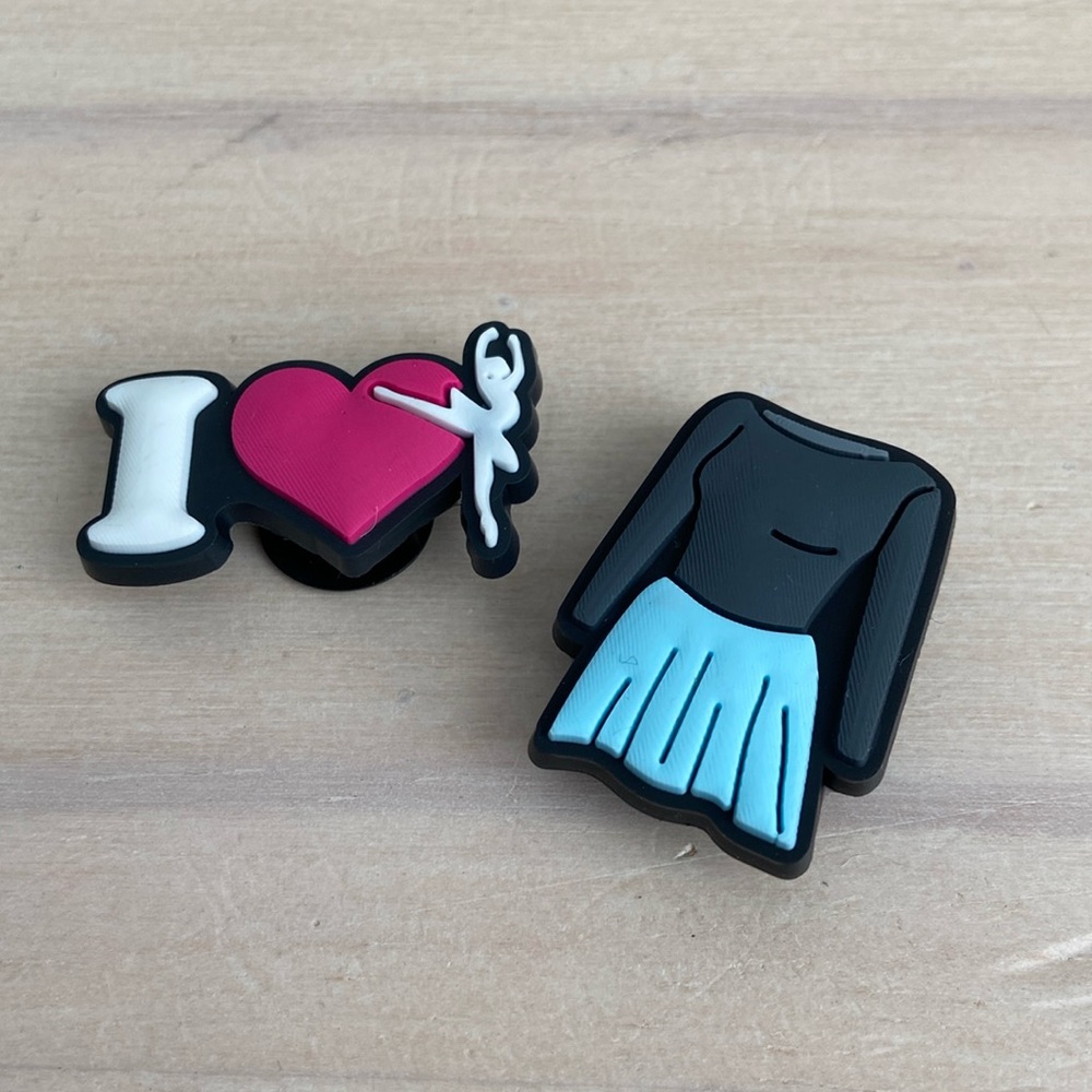 Dance or Ballet Crocs Charms Set